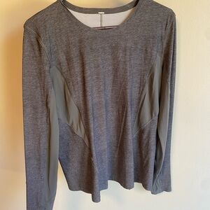 Grey Lululemon Long Sleeve Top
